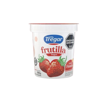 TREGAR yogur entero frutilla x160g