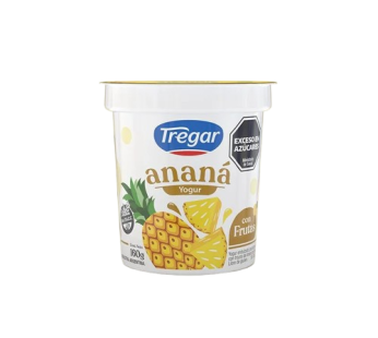 TREGAR yogur entero anana x160g