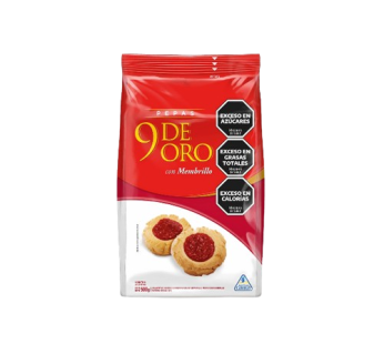 9 DE ORO galletita pepas x200g