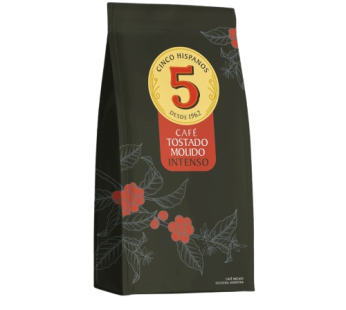 5 HISPANOS cafe tostado molido intenso x250g
