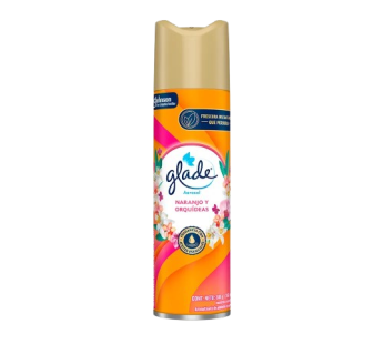 GLADE desodorante aerosol naranjo y orquideas x380cc