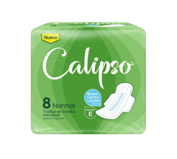 CALIPSO toalla plana verde con alas x8Un.