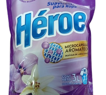 HEROE suavizante flores frutales x3ltd/p