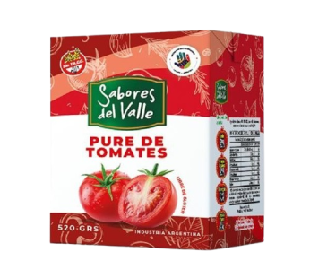 SABORES DEL VALLE pure tomate x520g