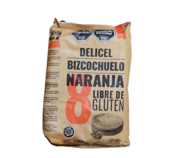 DELICEL bizcochuelo naranja x500g