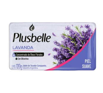 PLUSBELLE jabon tocador lavanda x120g