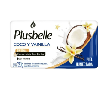 PLUSBELLE jabon tocador coco x120g